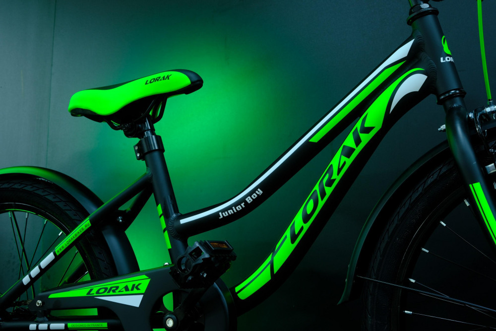 Lorak Junior 20 Boy Матовый Чёрный/Зелёный