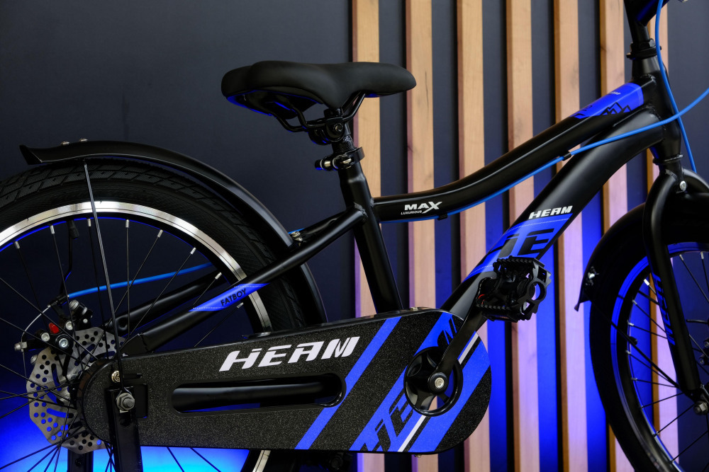 HEAM 20 FATBOY Disk Матовый Чёрный/Синий