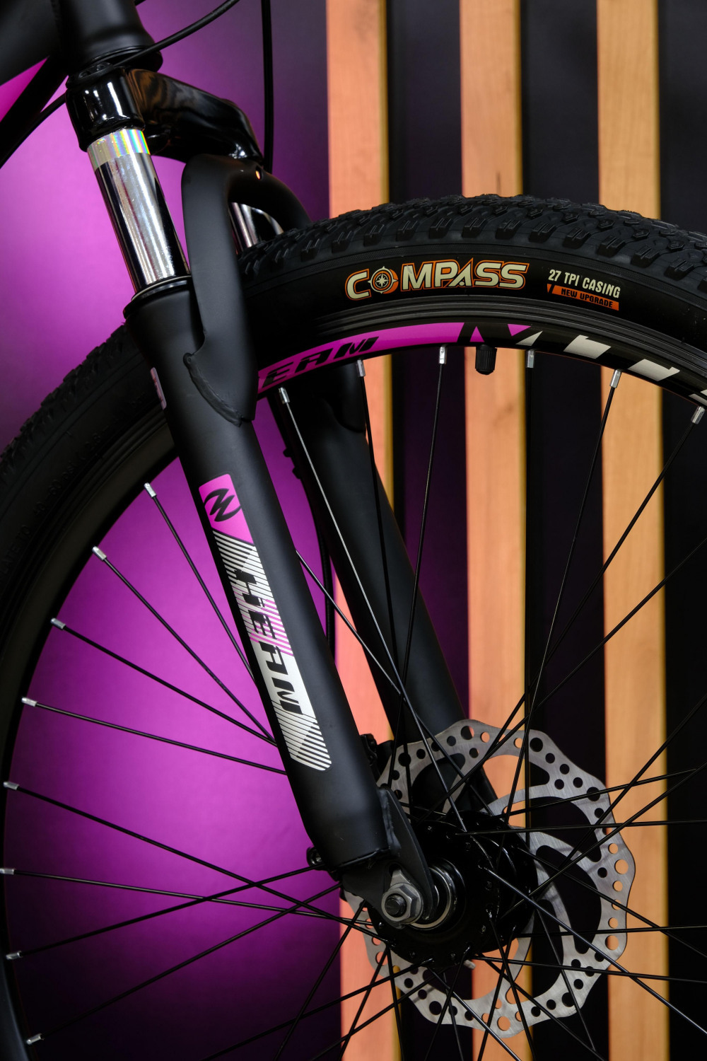 HEAM MATRIX 26 GIRL DISK Матовый Чёрный/Розовый рама 19 (на рост 171-182)